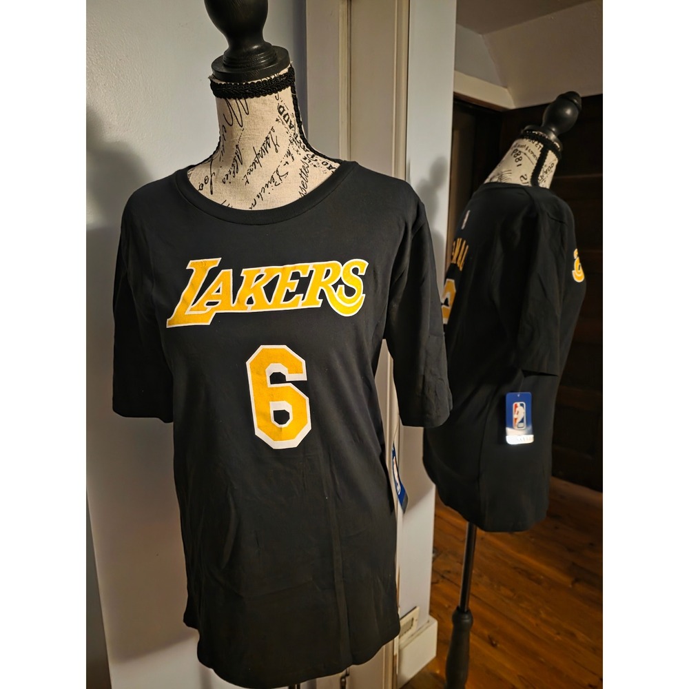NBA Los Angeles Lakers LeBron James 6 T-Shirt Youth XL 18/20 Black New NWT